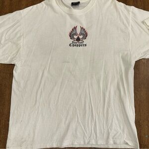 Orange County Choppers White Graphic Tee
